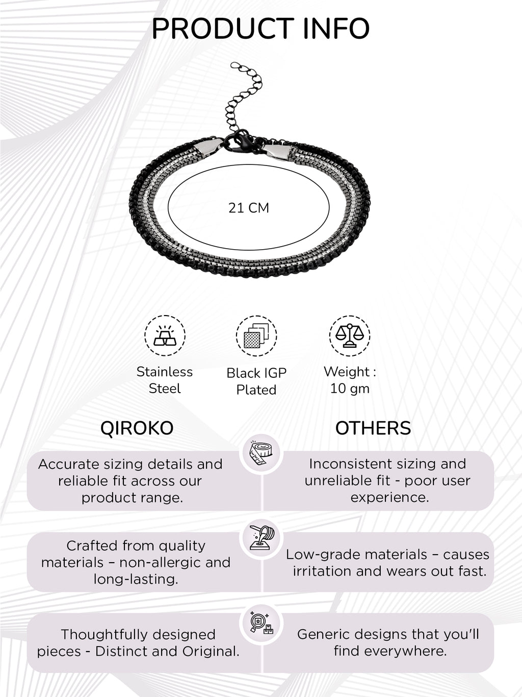 Adjustable Multi-Layered Chain Bracelet