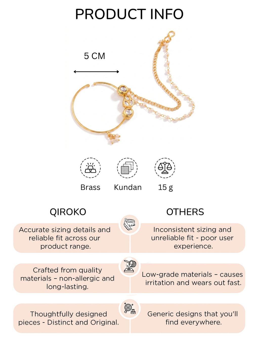Pearl Sahari Chain Nath