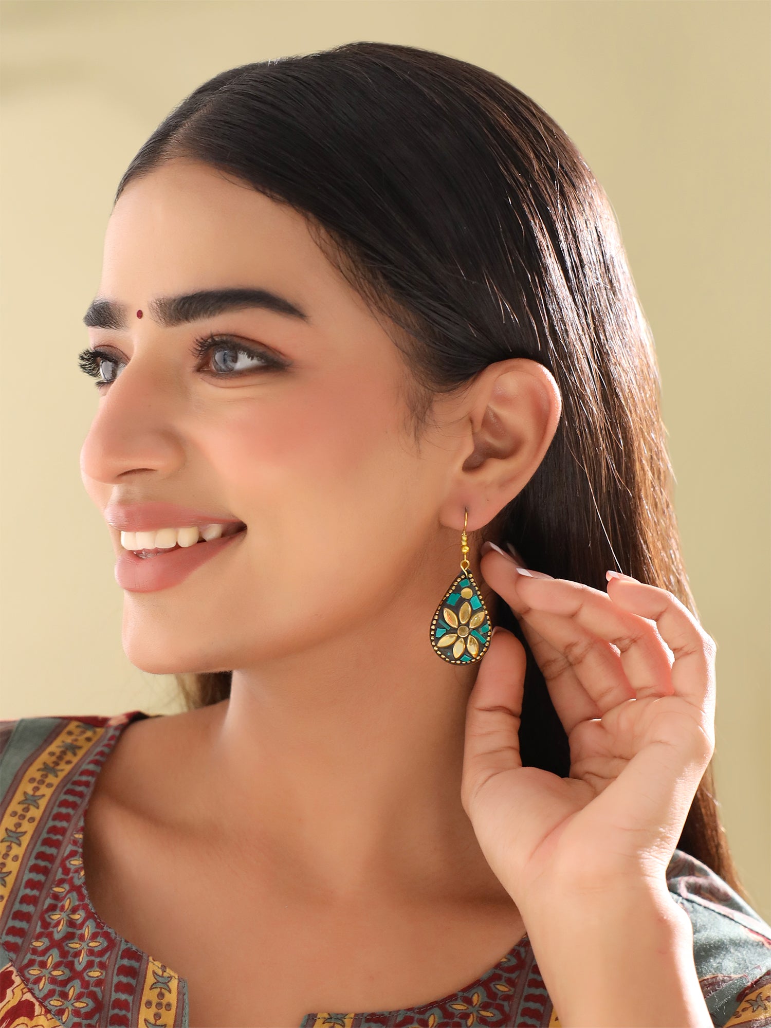 Ethnic Traditional Handmade Tibetan Earrings