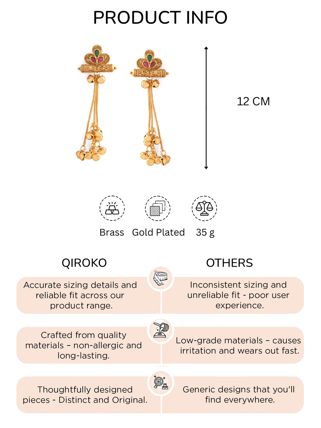 Kashmiri Ghungroo Tassel Earrings