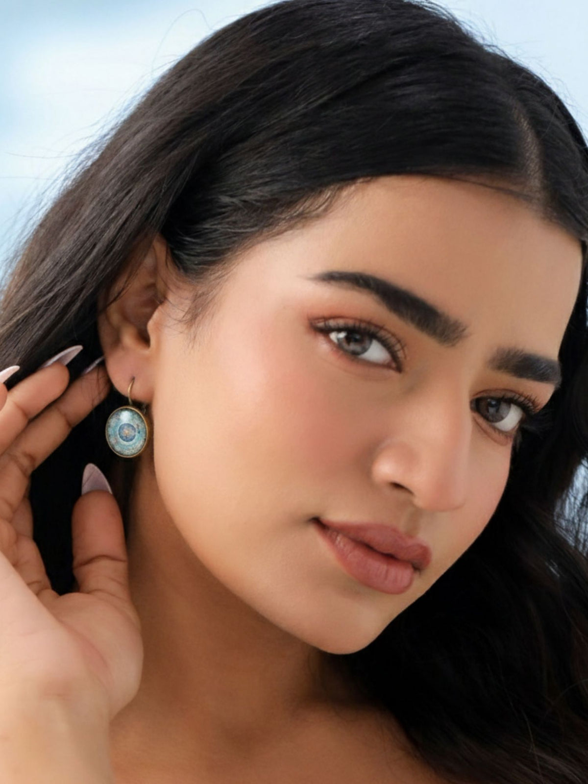 Boho Copper Stud Earrings