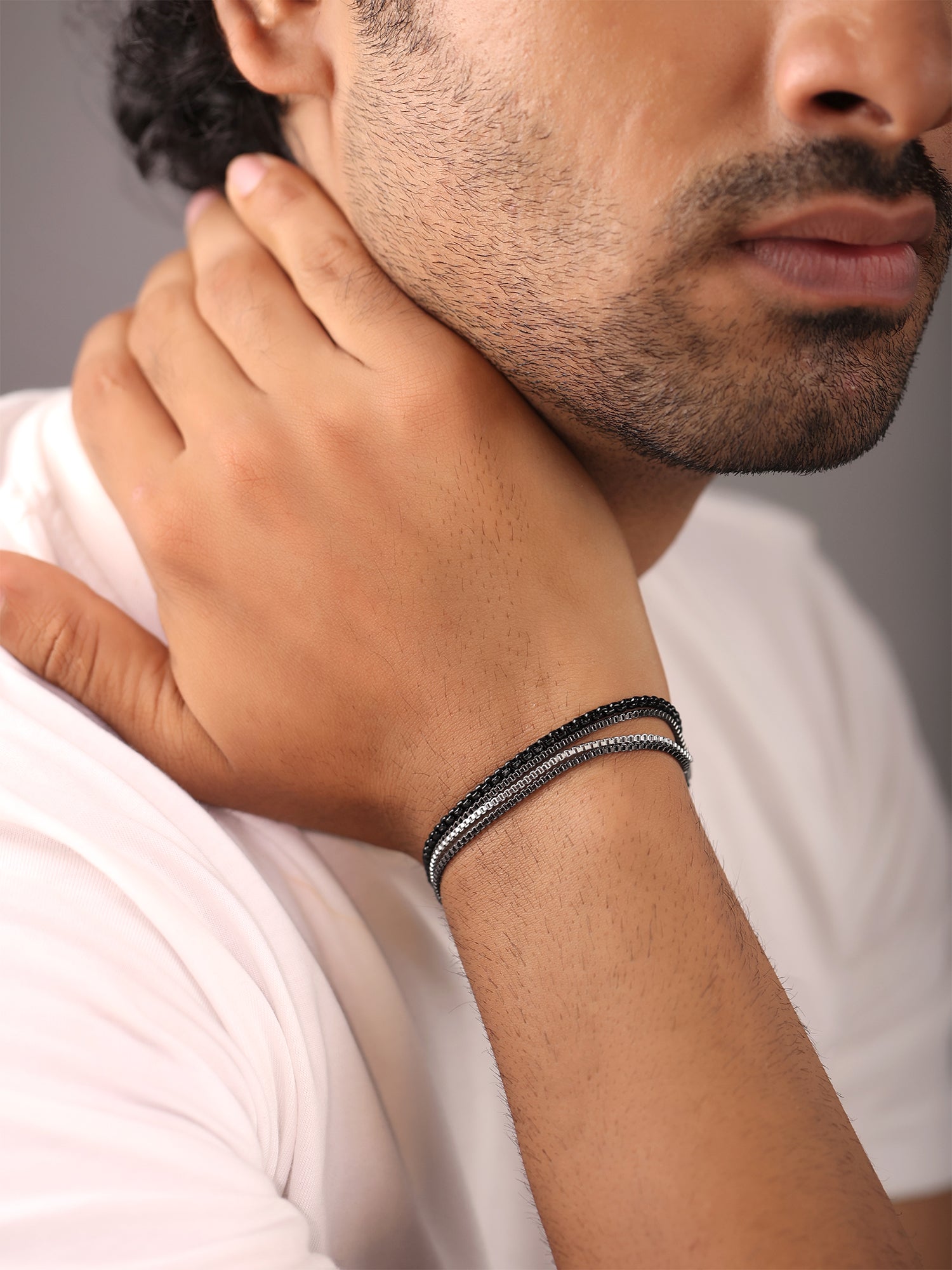 Adjustable Multi-Layered Chain Bracelet