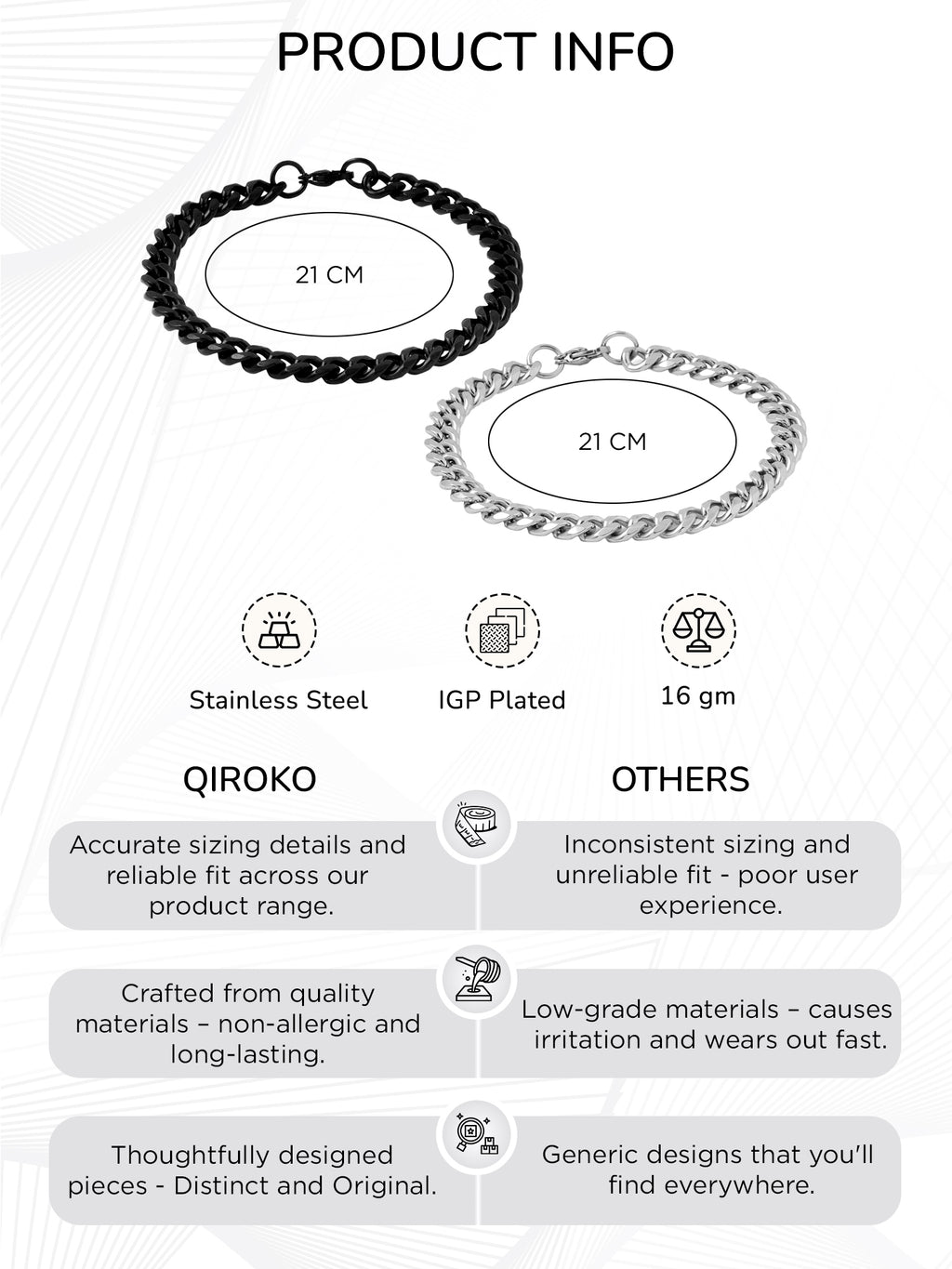 Chain Bracelets Set of 2