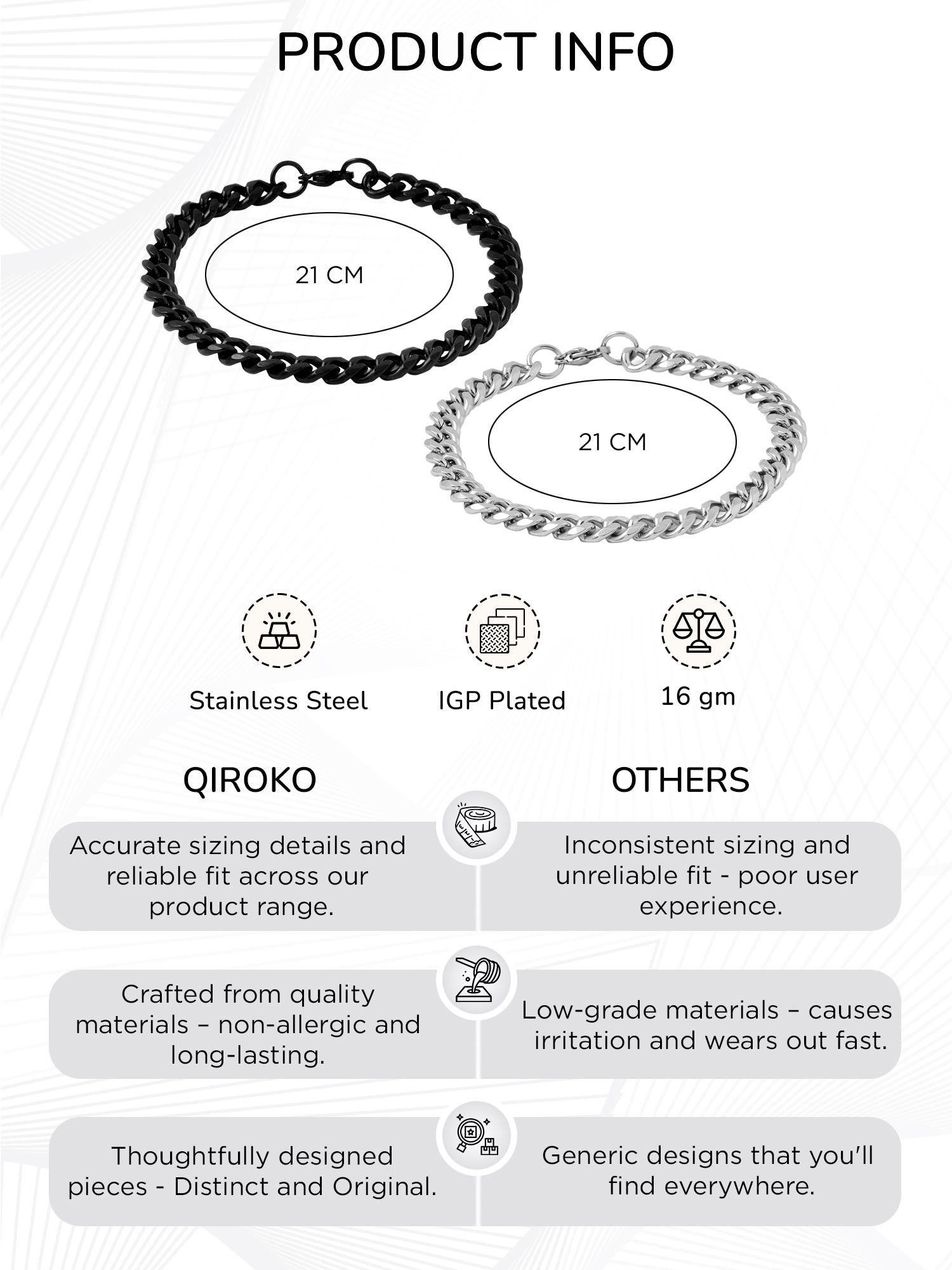 Chain Bracelets Set of 2