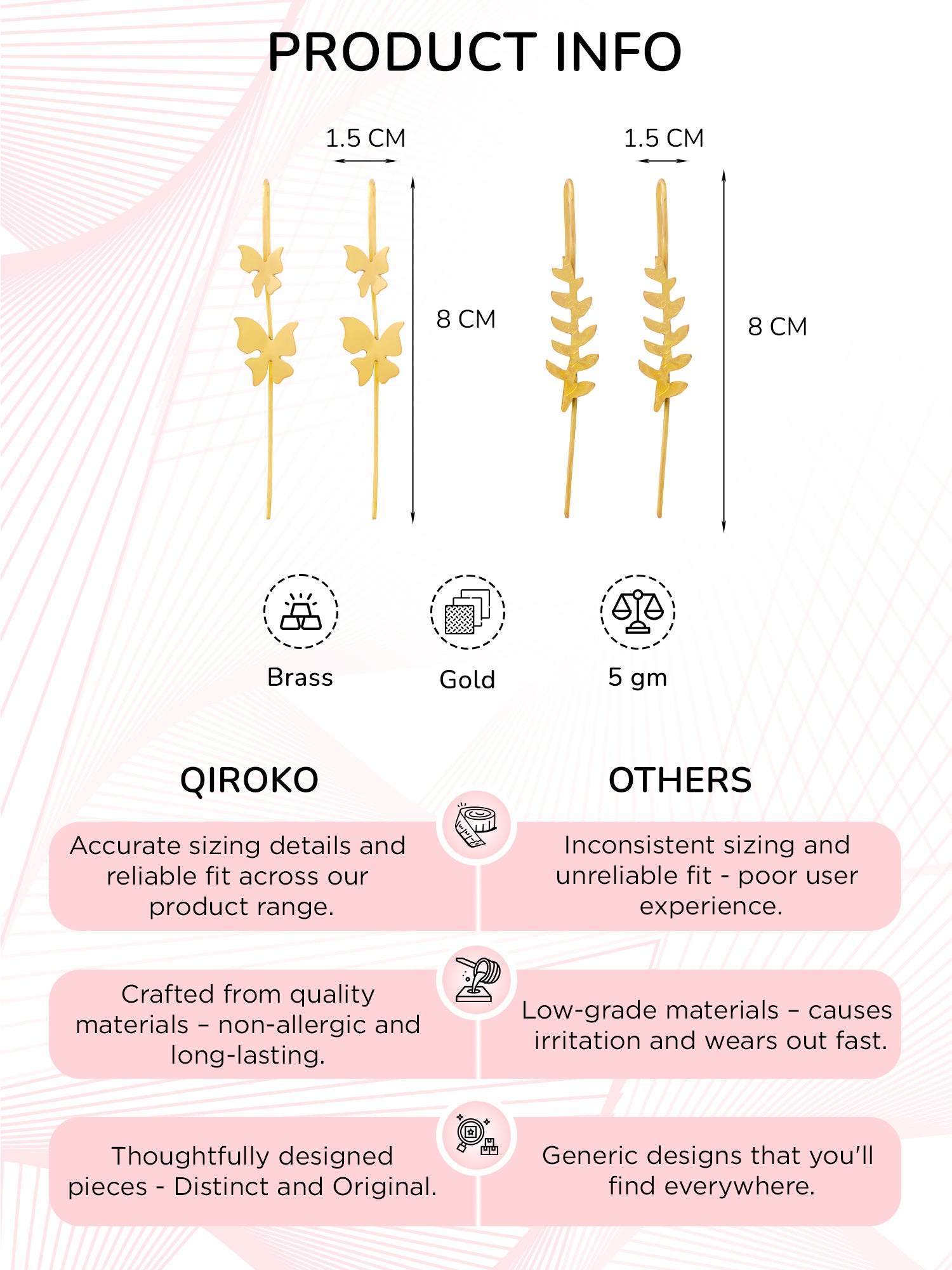 Ethnic Oxidised Earcuff Earrings