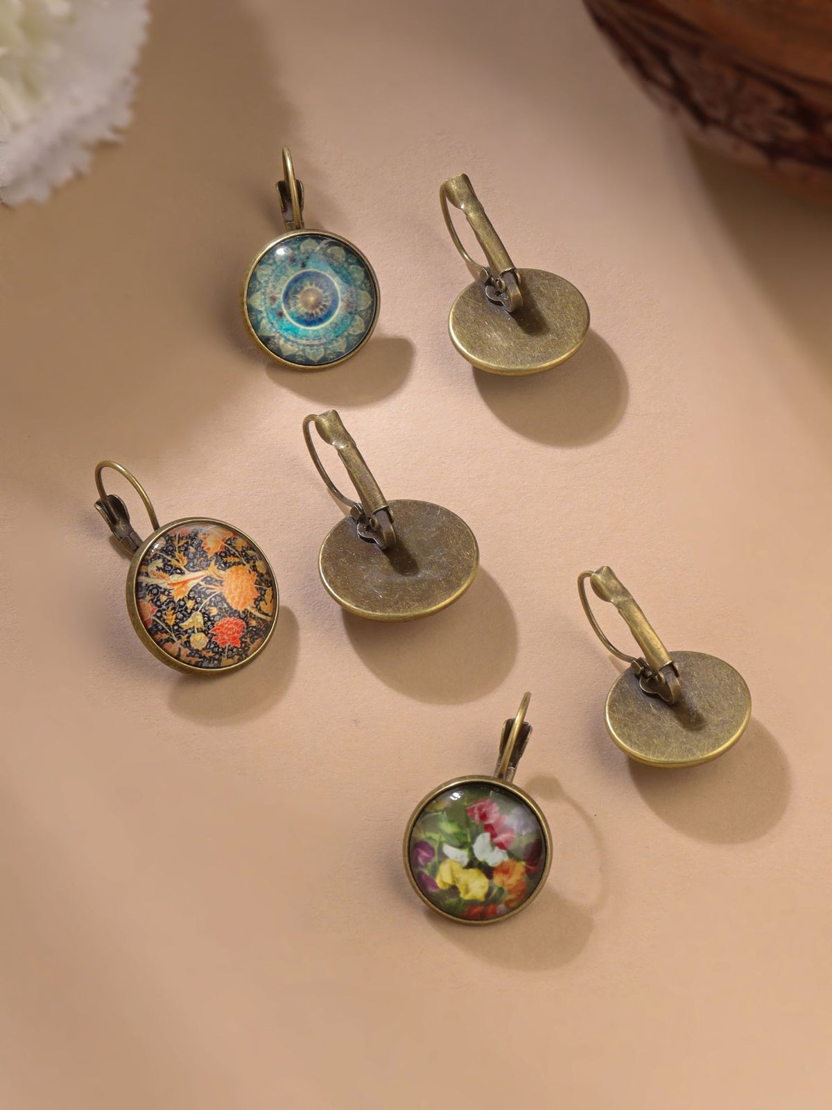 Boho Copper Stud Earrings