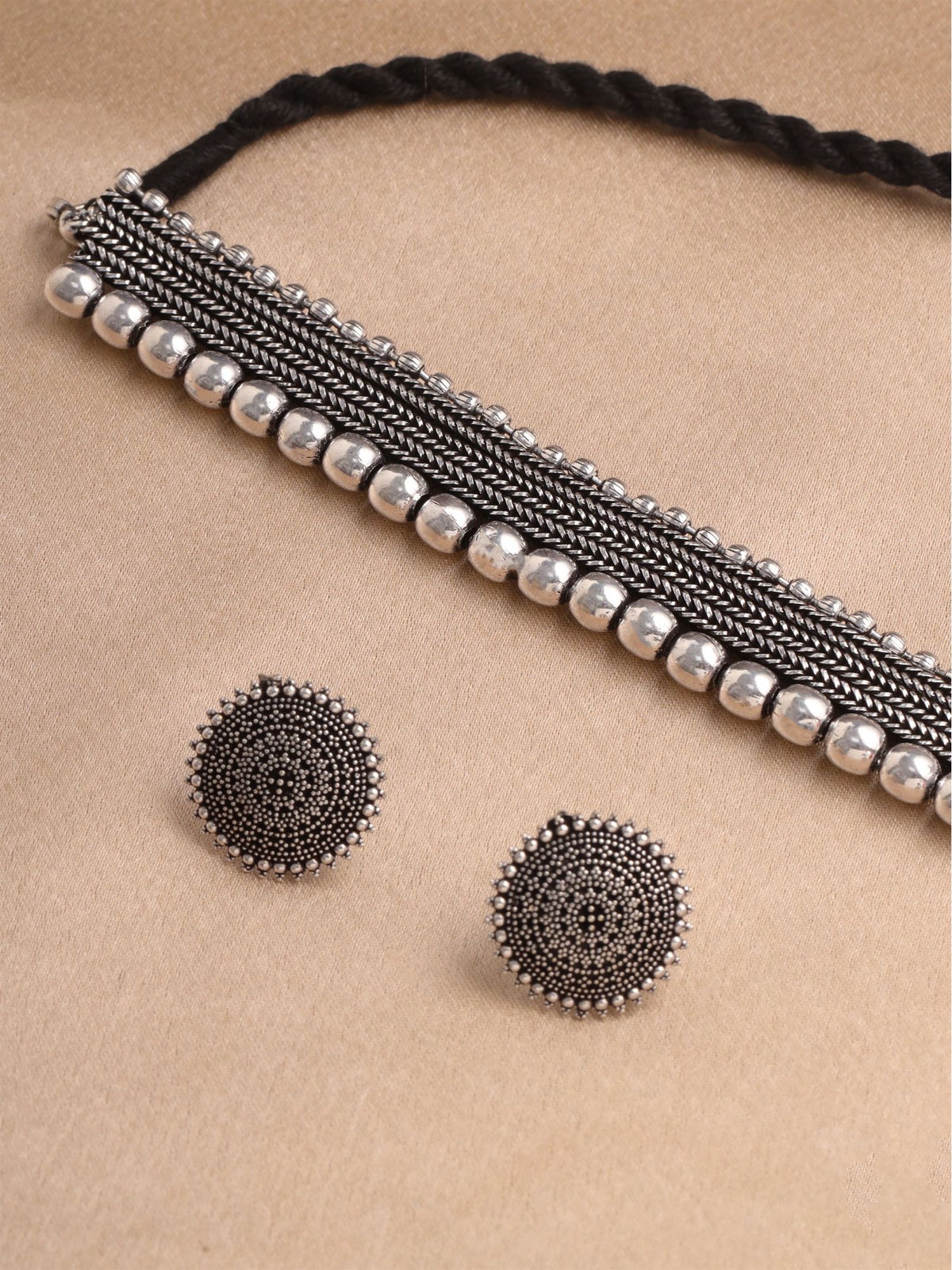 Oxidised Choker Jewellery Set
