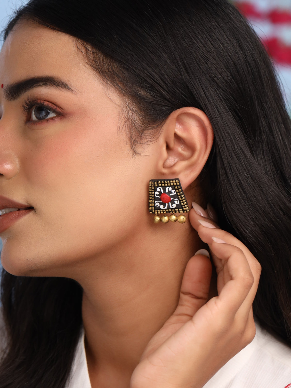 Handmade Terracotta Earrings