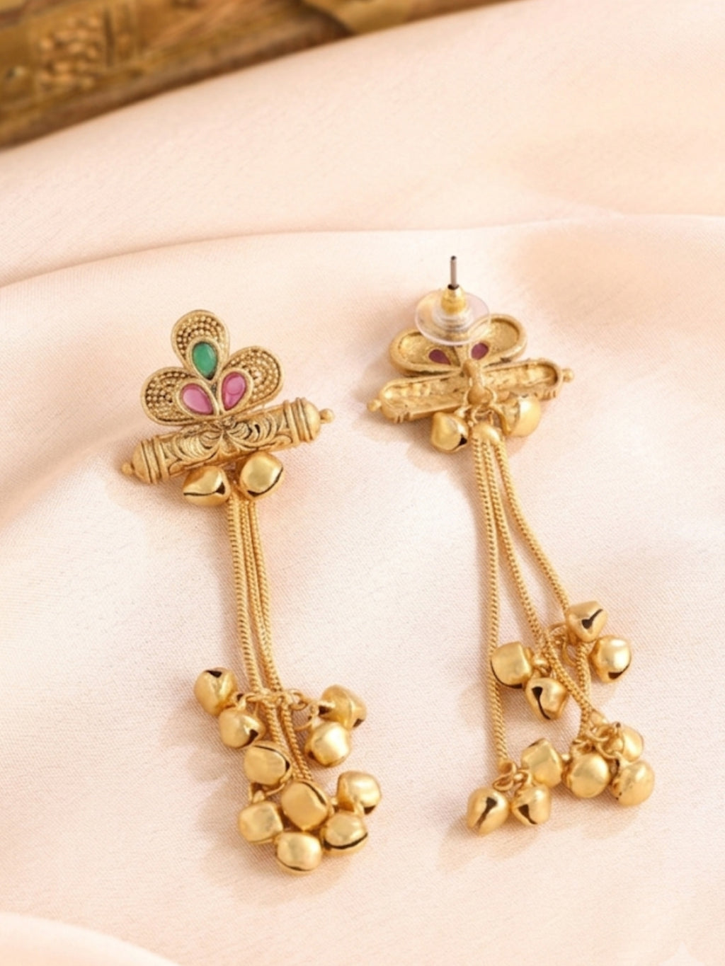 Kashmiri Ghungroo Tassel Earrings