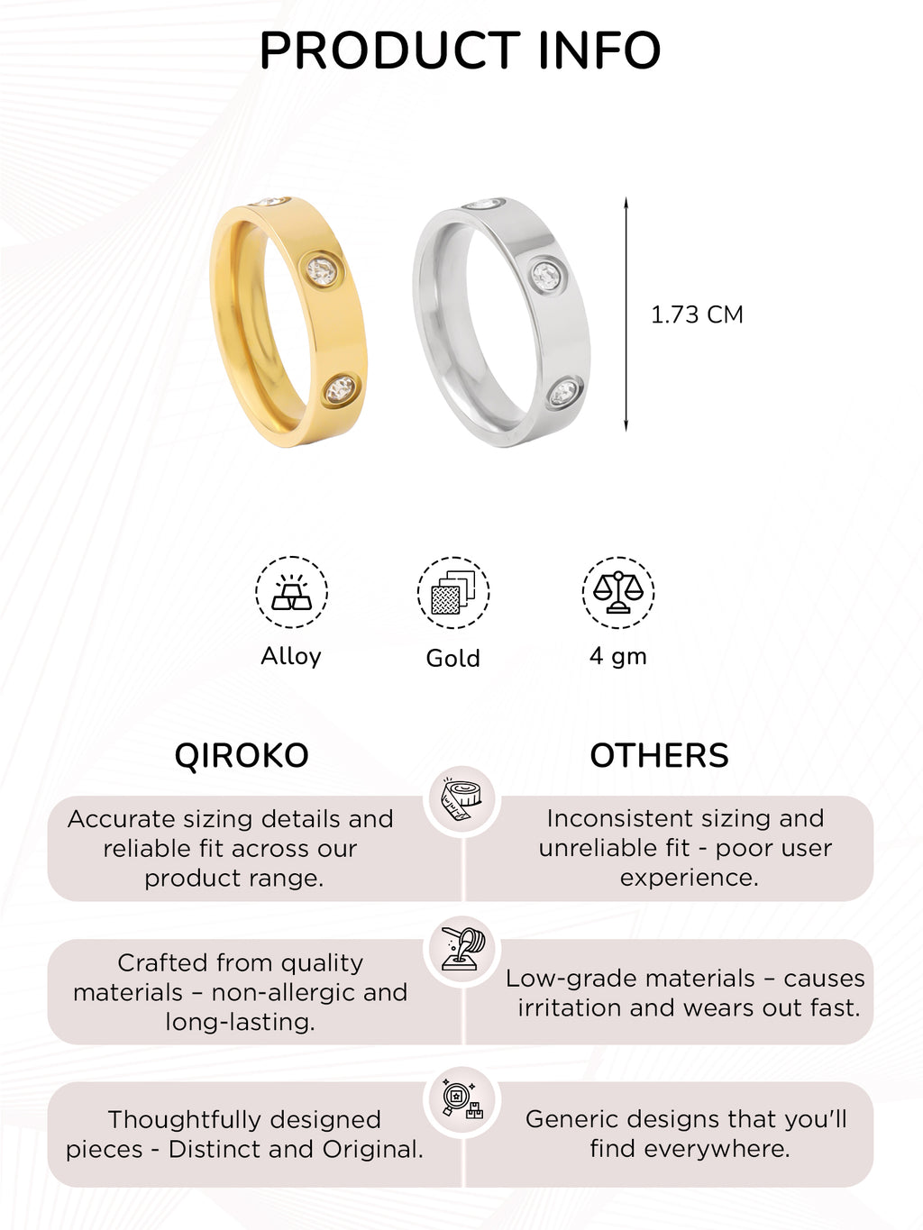 Statement Crystal Band Rings