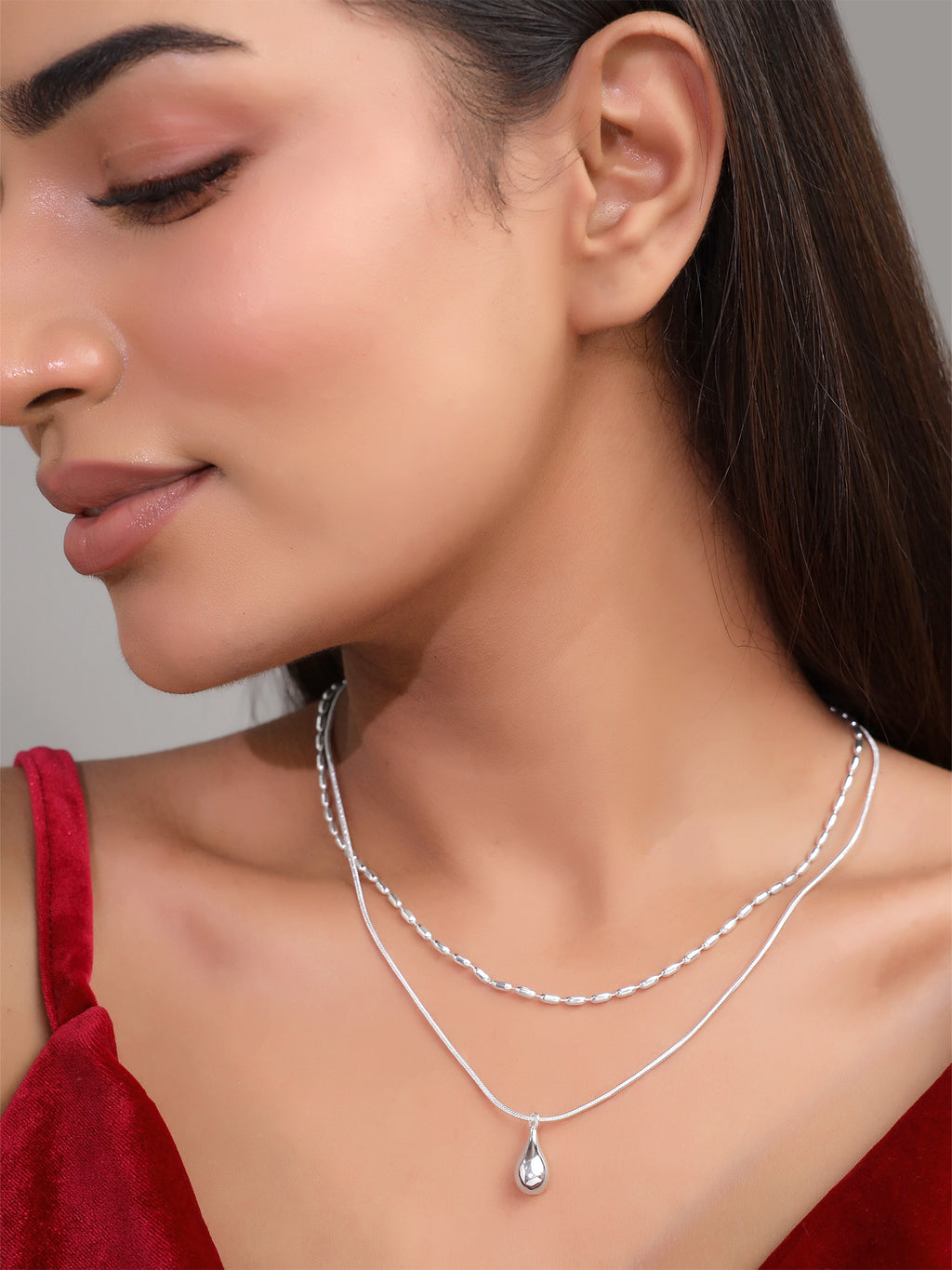 Stacked Pendant Necklace