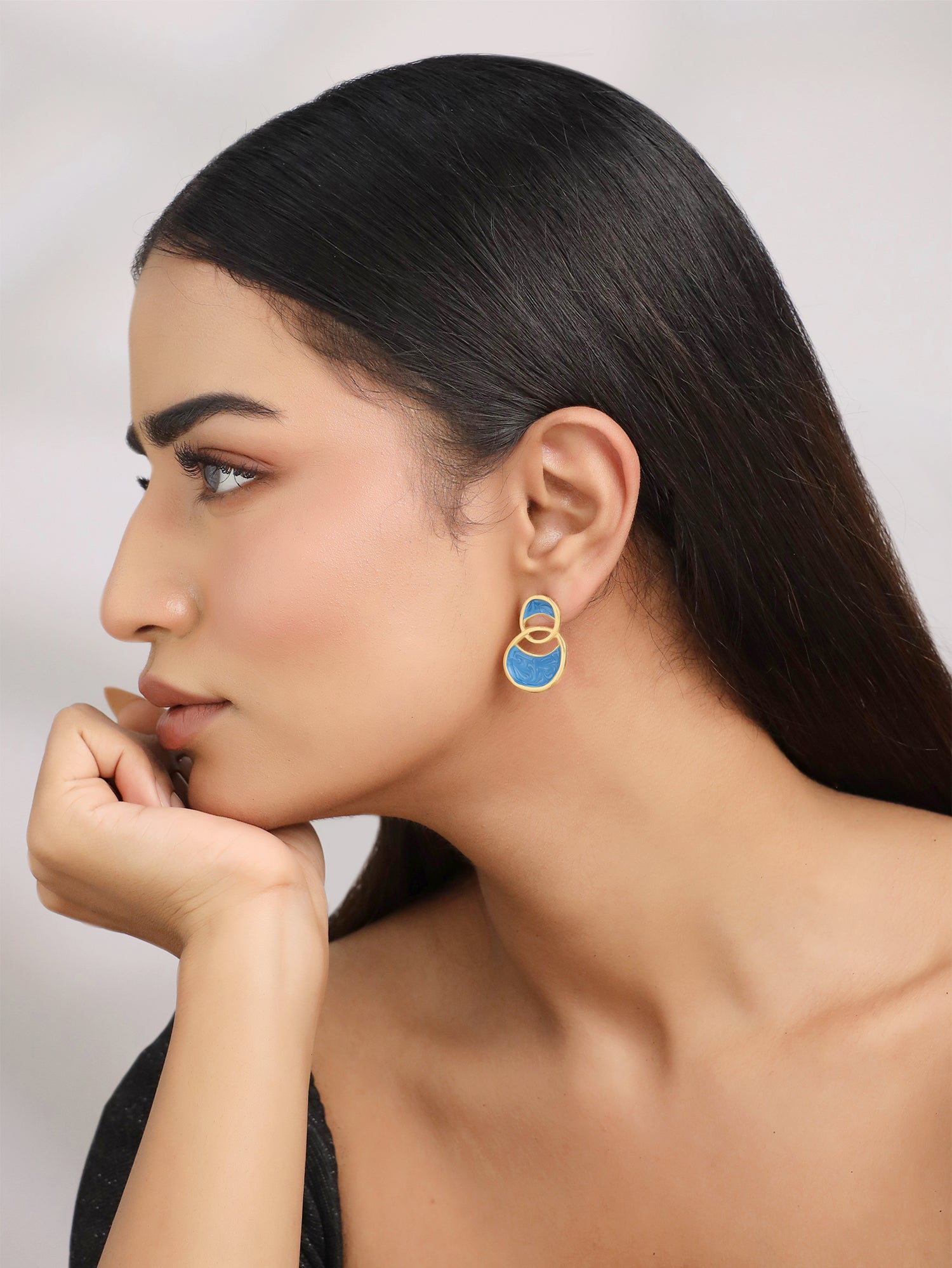 Enamel Drop Earrings