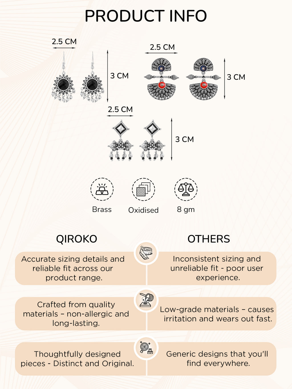 Ethnic Stud Jhumka Pearl Oxidised Earrings