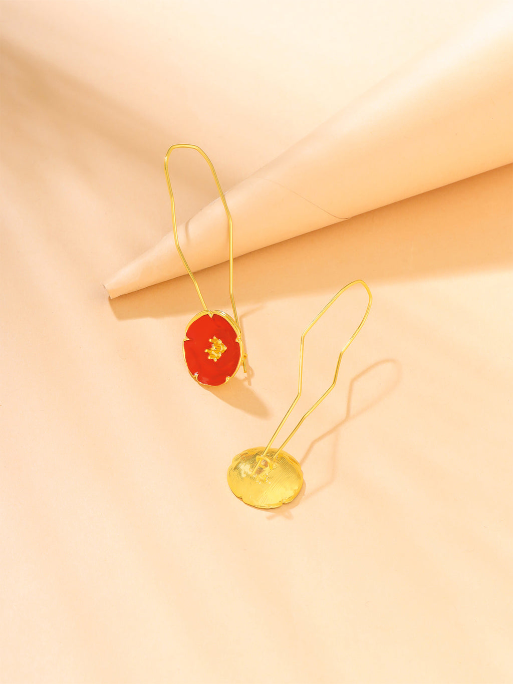 Floral Dangler Long Earrings