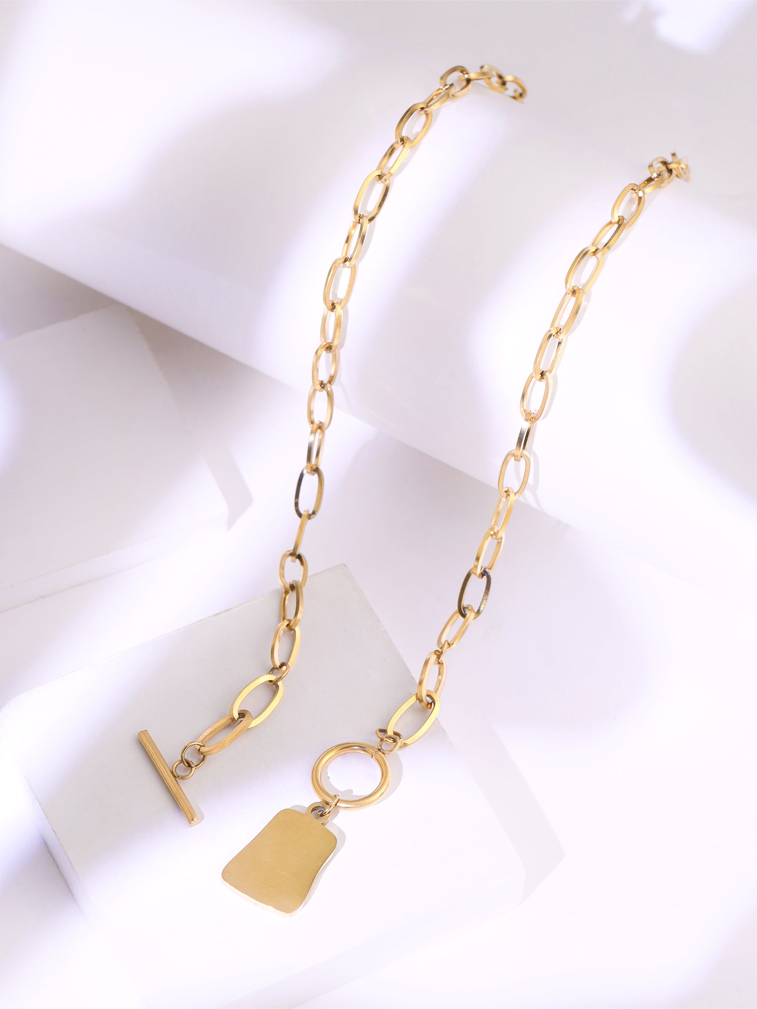 Interlock Statement Pendant Necklace
