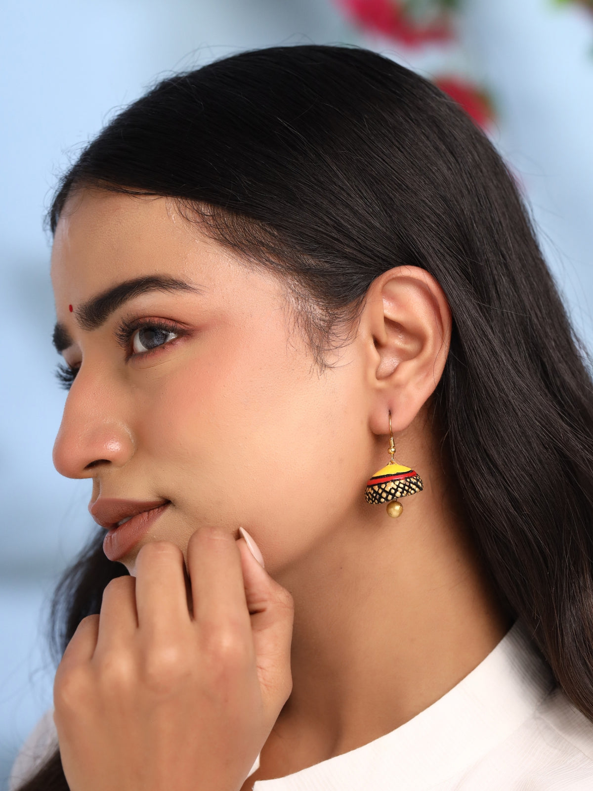 Handmade Terracotta Jhumka Earrings
