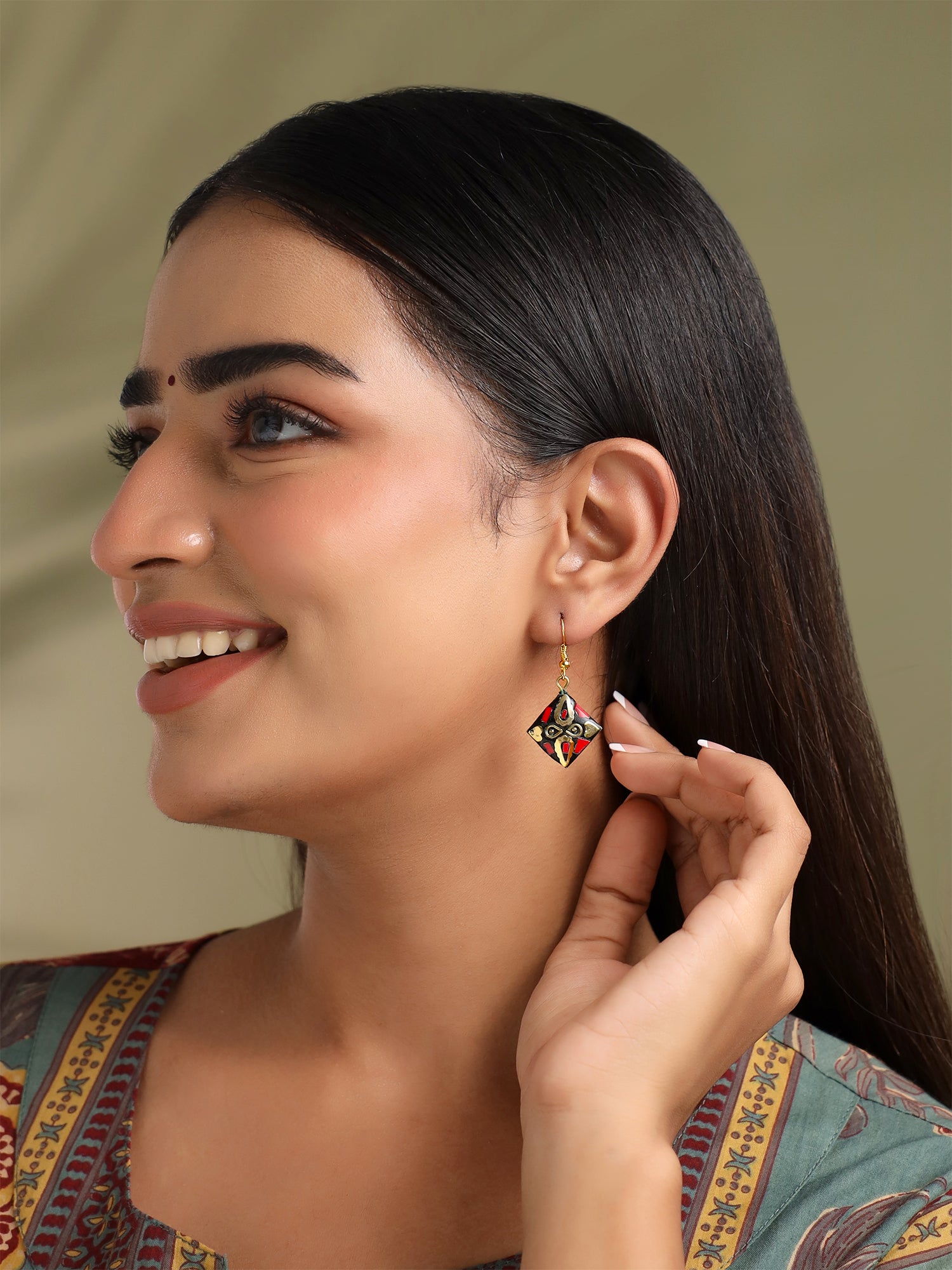 Ethnic Traditional Handmade Tibetan Earrings