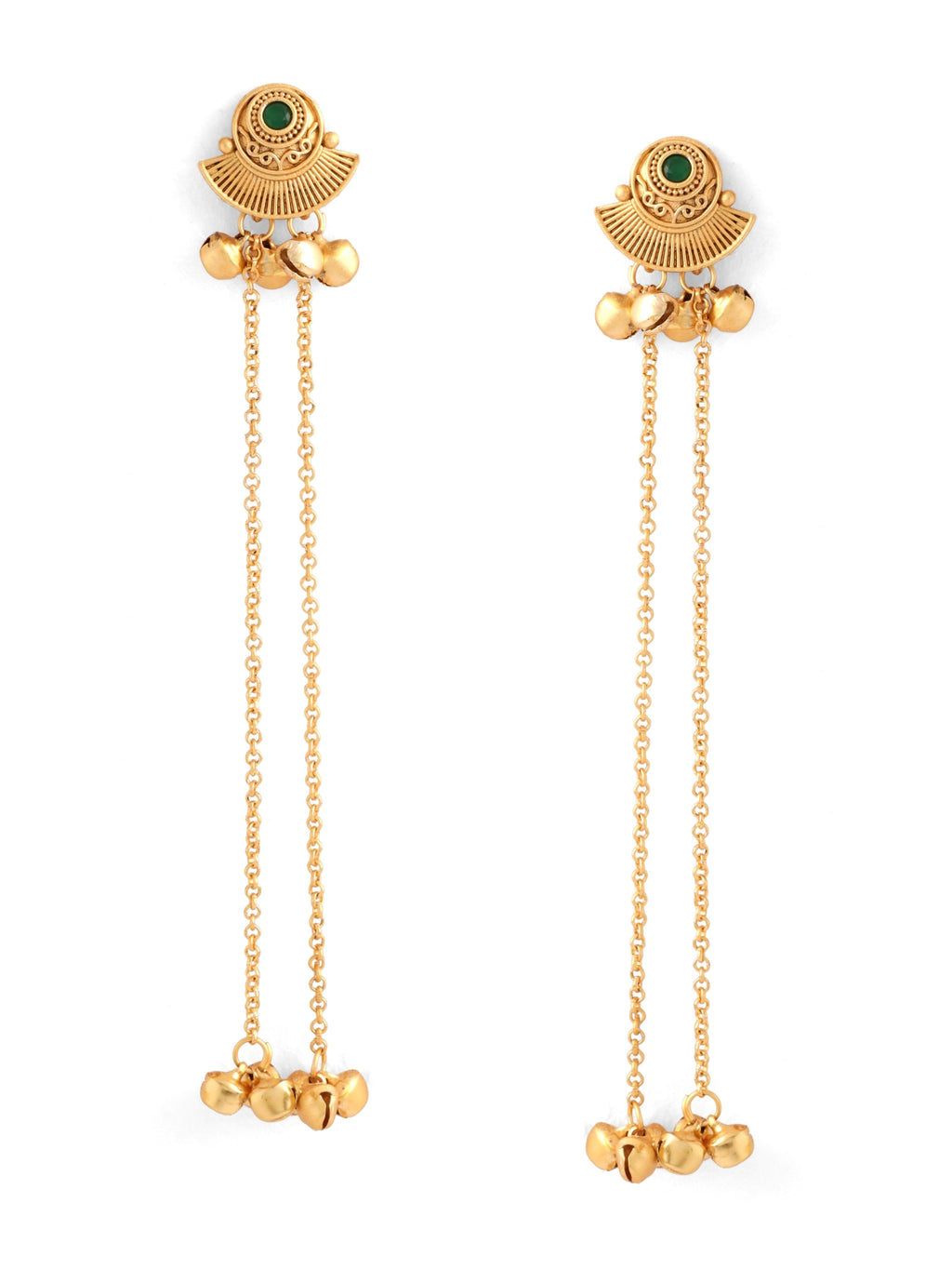 Kashmiri Long Ghungroo Earrings