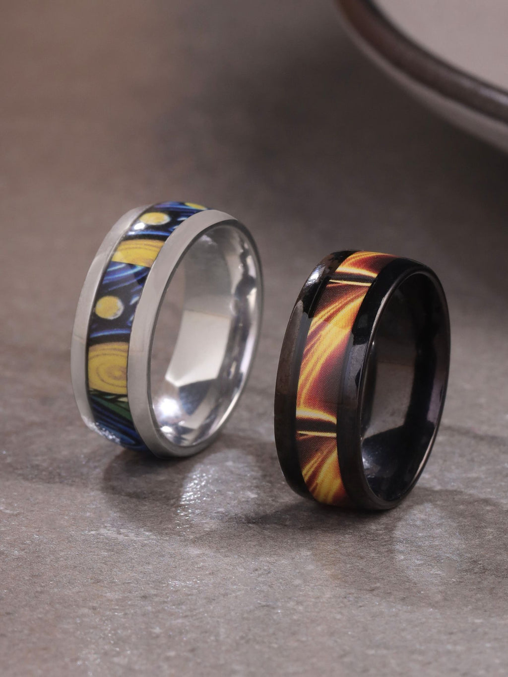 Starry Night Band Rings
