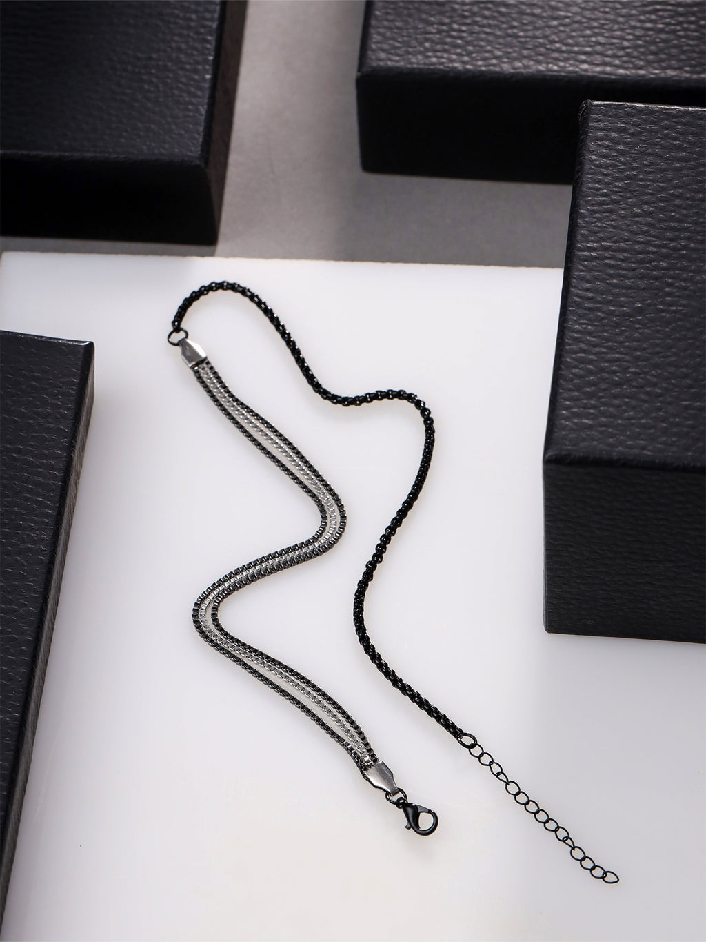 Adjustable Multi-Layered Chain Bracelet