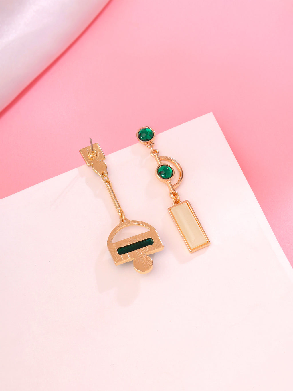 Mix Matched Dangler Long Earrings