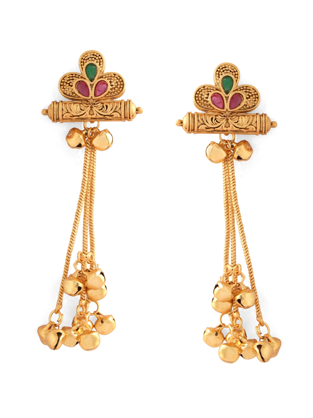 Kashmiri Ghungroo Tassel Earrings