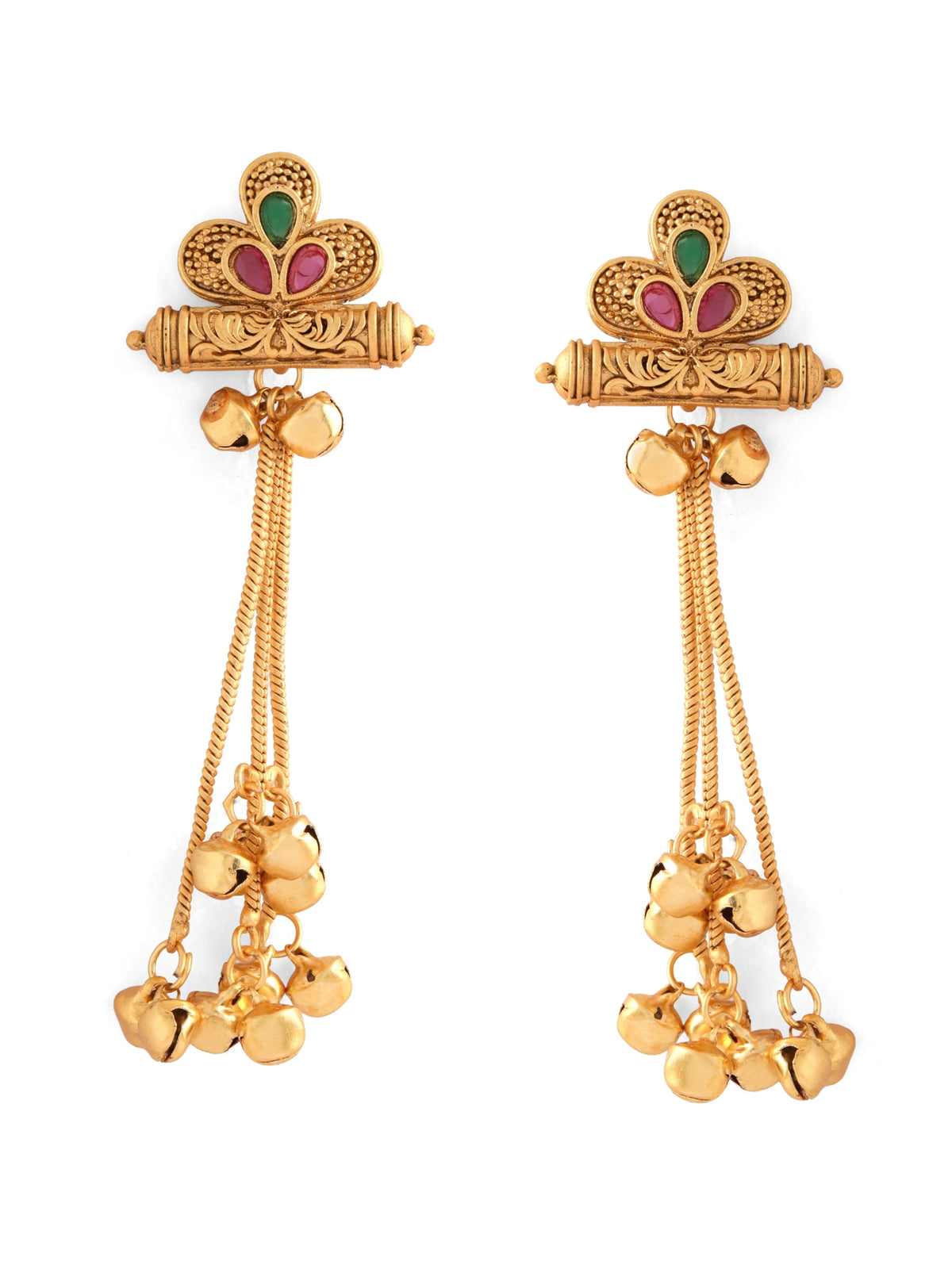 Kashmiri Ghungroo Tassel Earrings