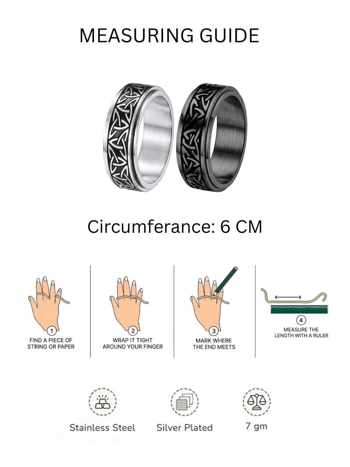 Fidget Spinner Band Rings