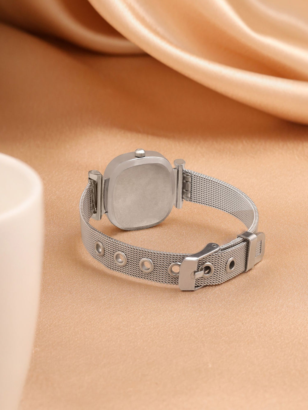 Lustre Black Analog Stainless Steel Wrist Watch