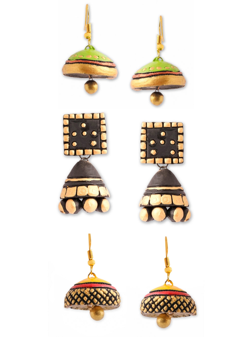 Handmade Terracotta Jhumka Earrings