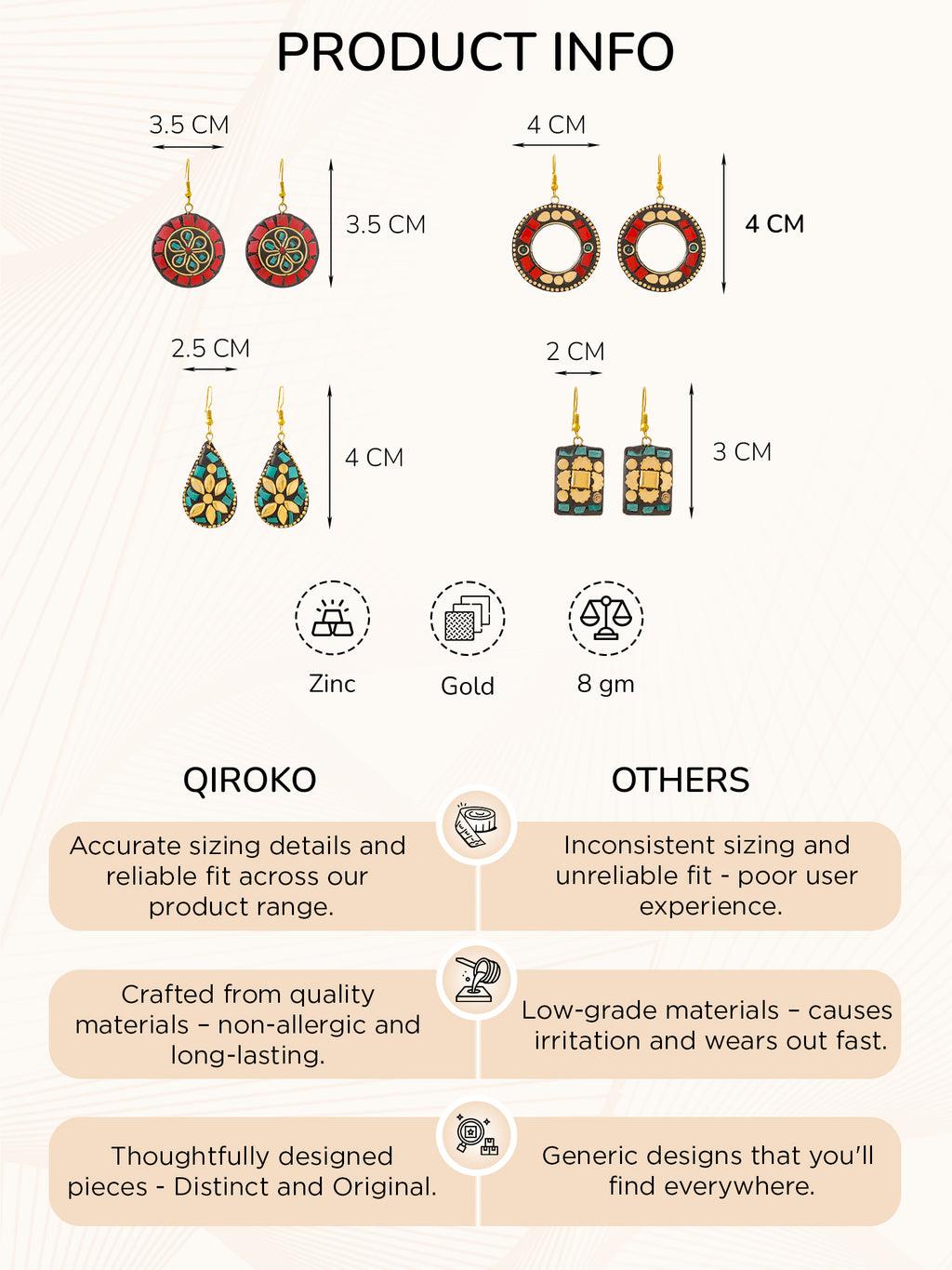 Ethnic Traditional Handmade Tibetan Earrings