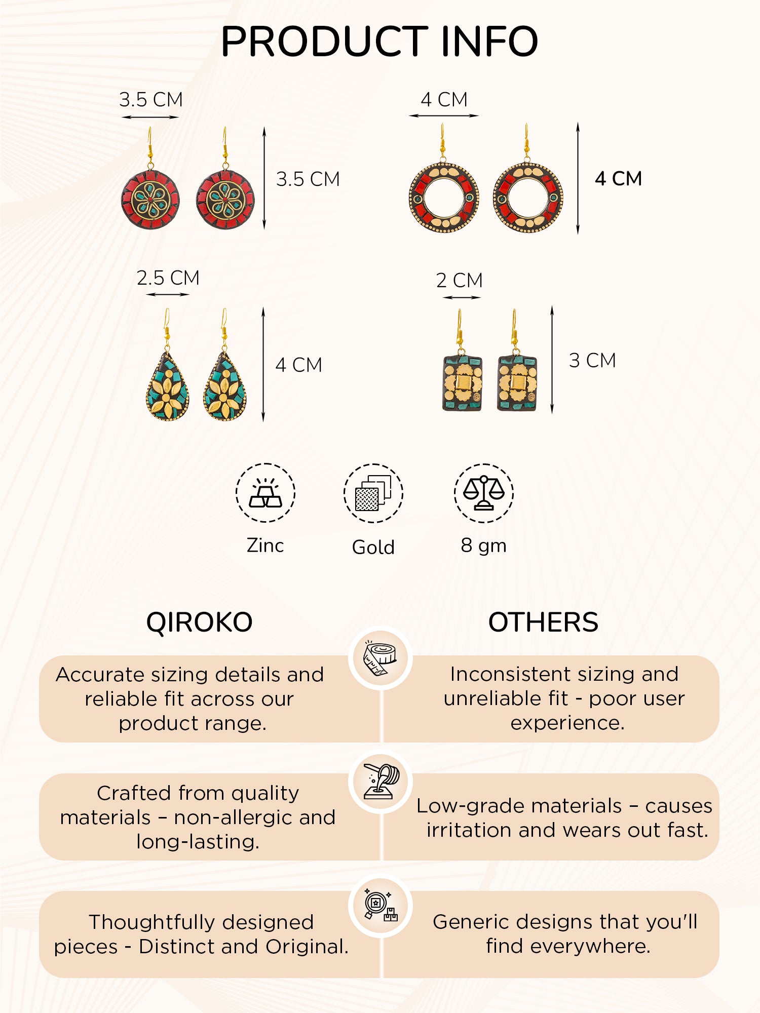 Ethnic Traditional Handmade Tibetan Earrings