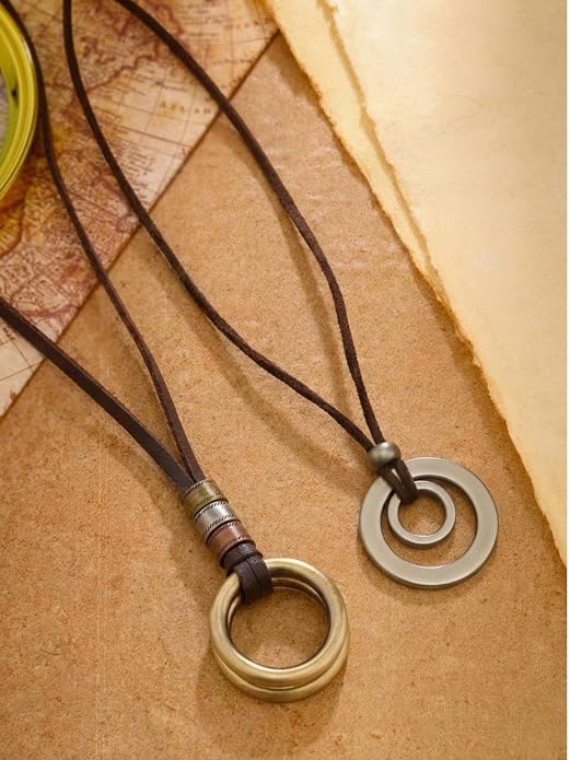 Norse Code Circular Pendant Chains