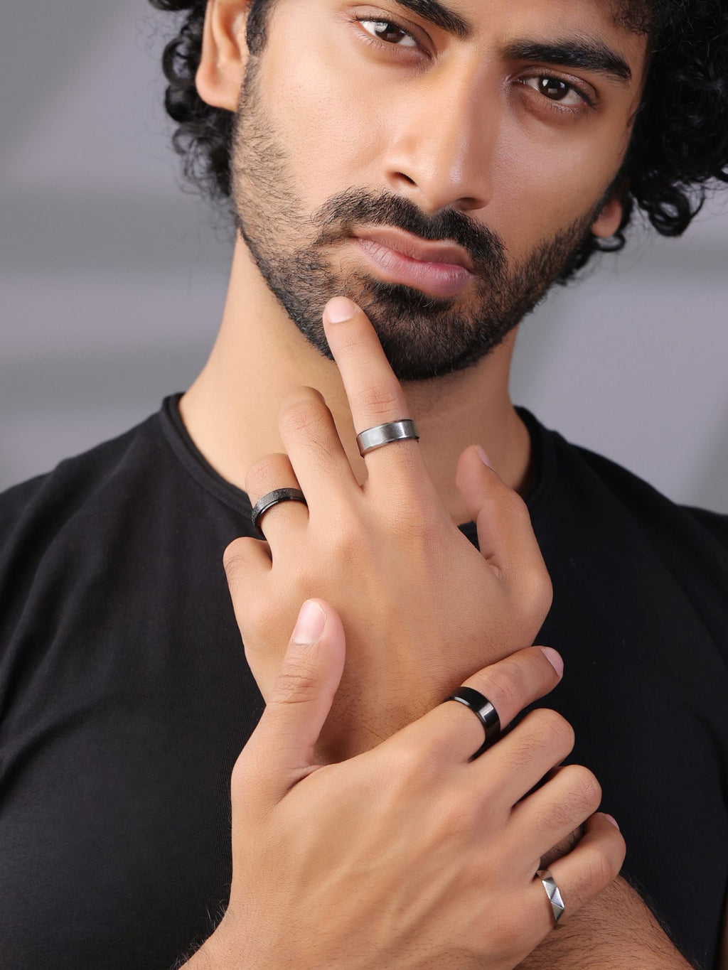 Textured Band Rings