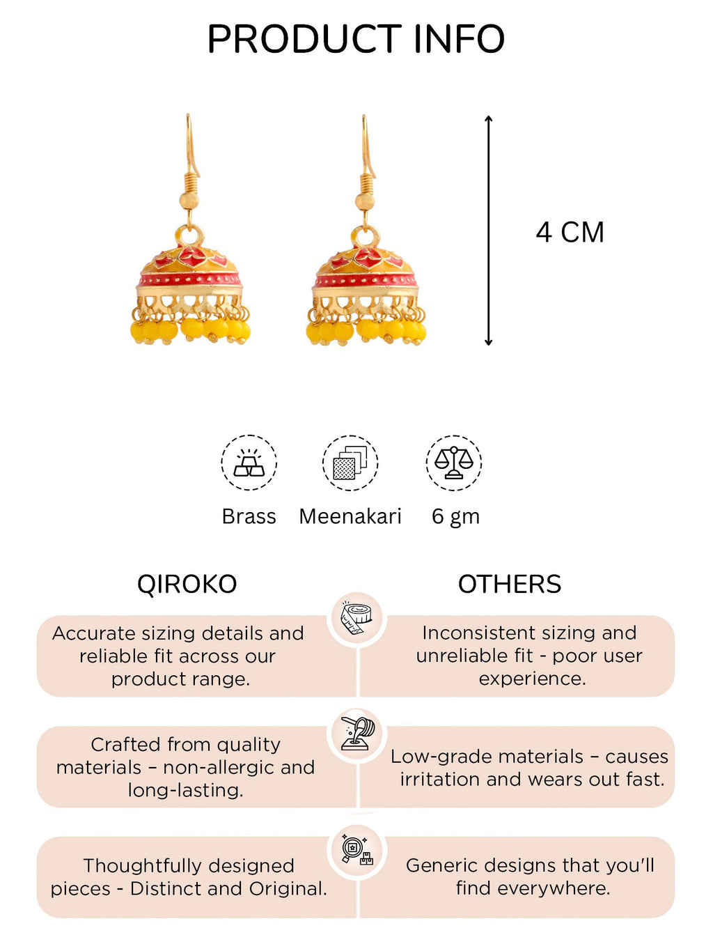 Meenakari Pearl Jhumkas