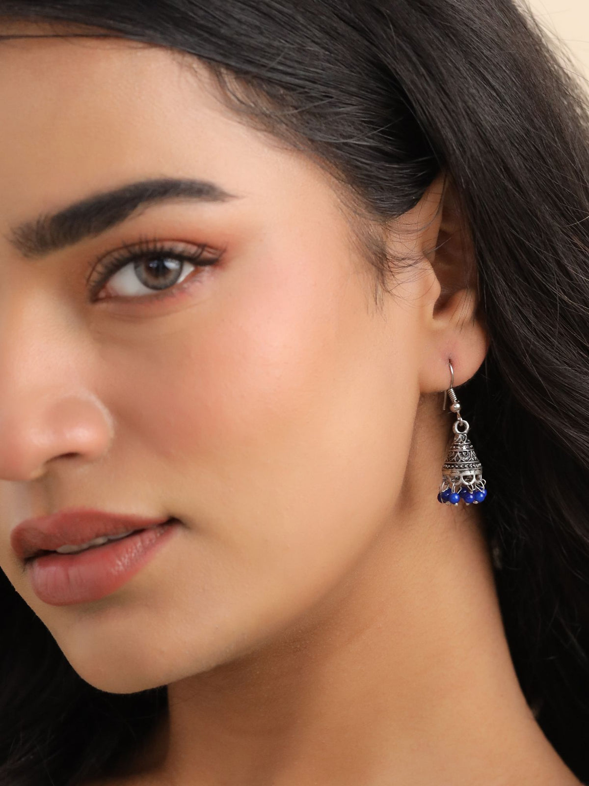 Meenakari Pearl Jhumkis