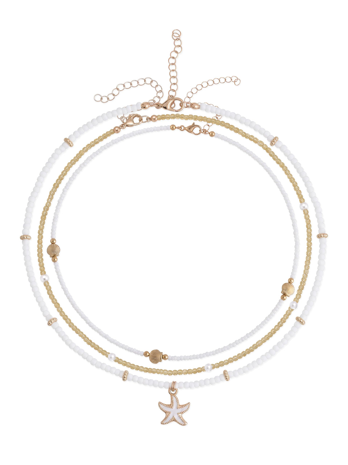 Pearl Starfish Layered Necklace
