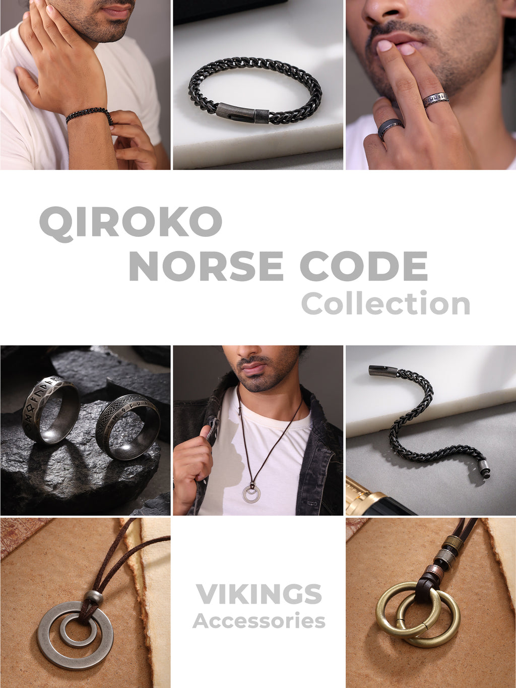 Circular Pendant Faux Leather Chain