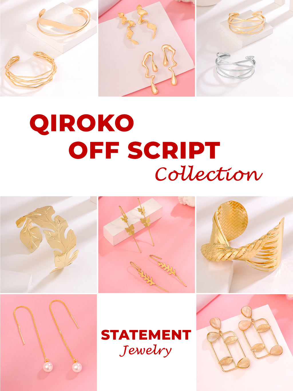 Cuff Bracelets Set of 2