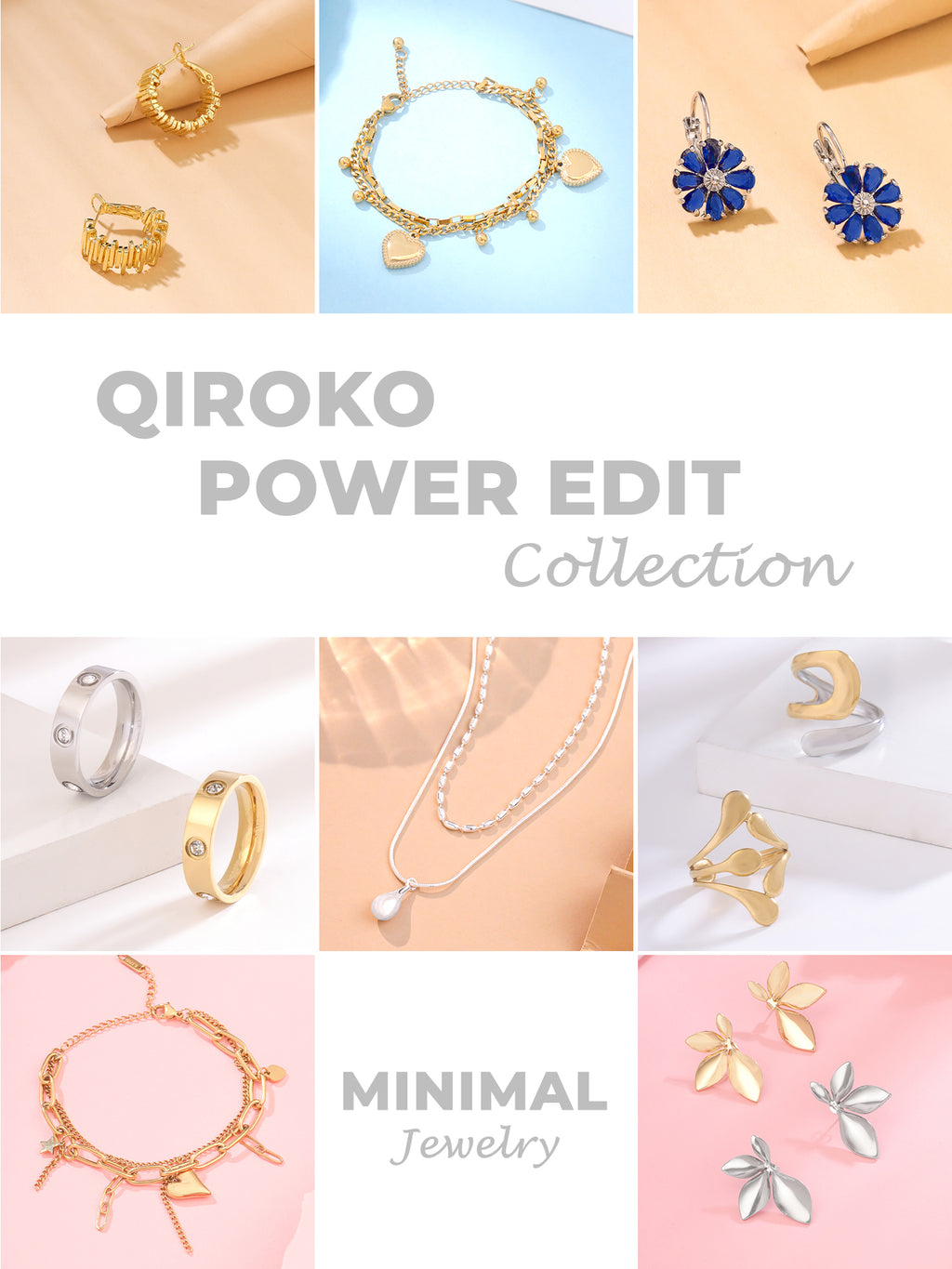 Statement Crystal Band Rings