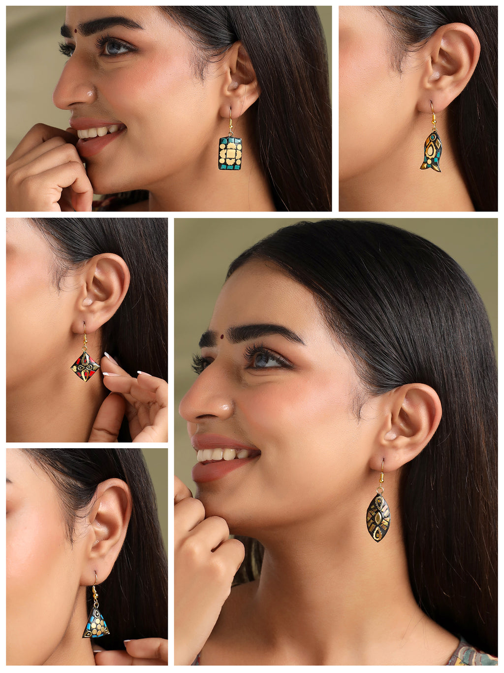 Ethnic Traditional Handmade Tibetan Earrings