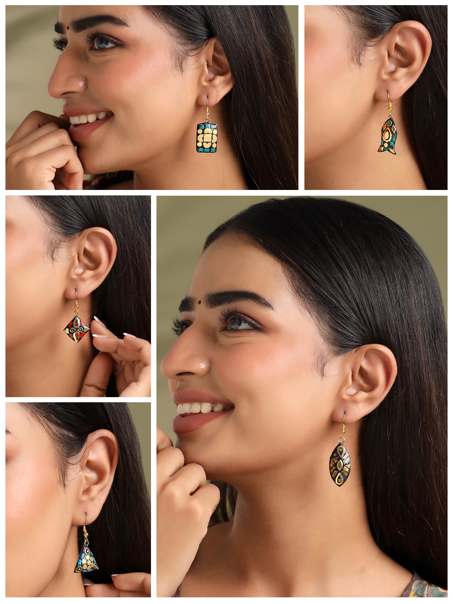 Ethnic Traditional Handmade Tibetan Earrings