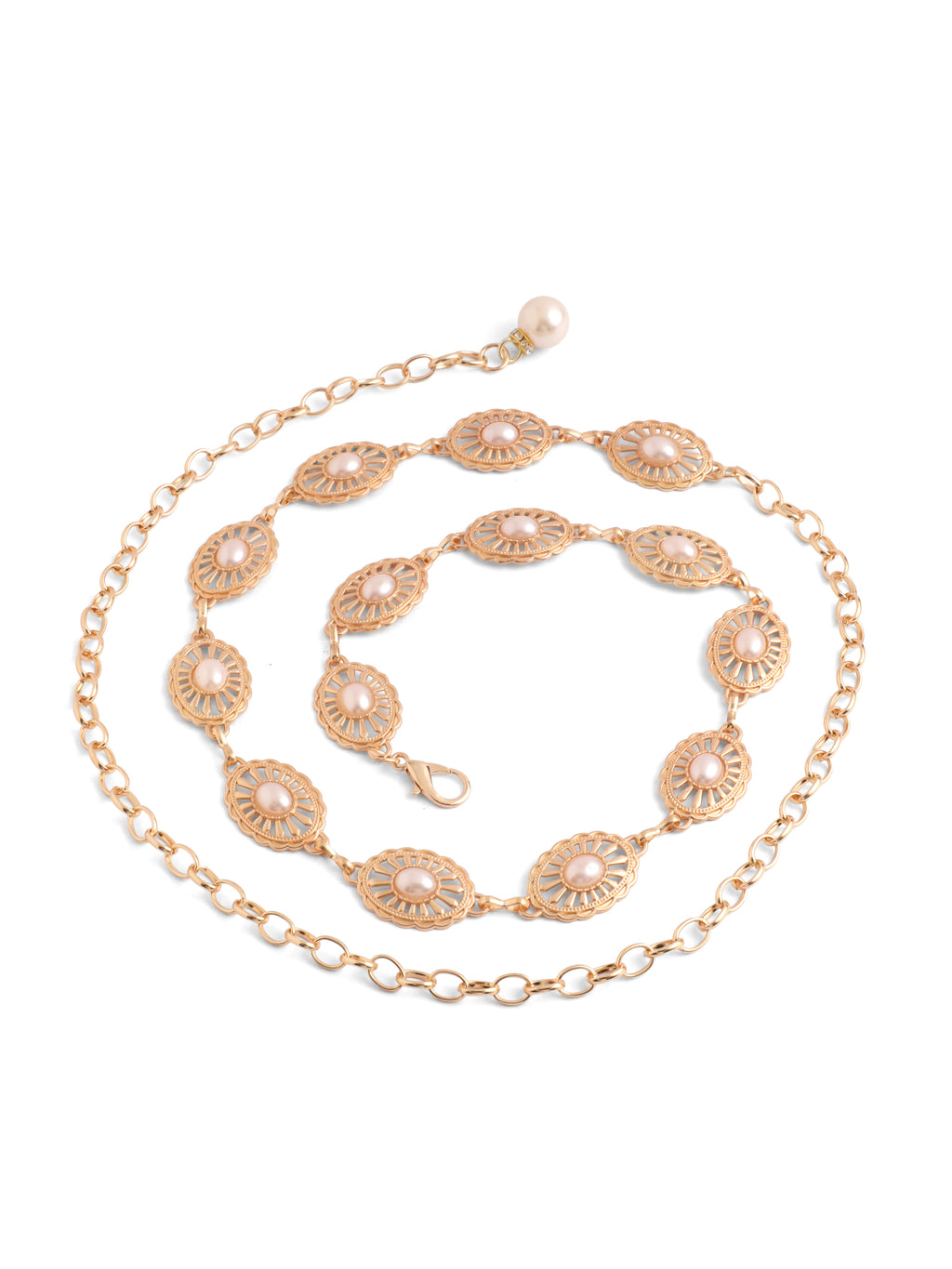 Pearl Studded Waist Chain