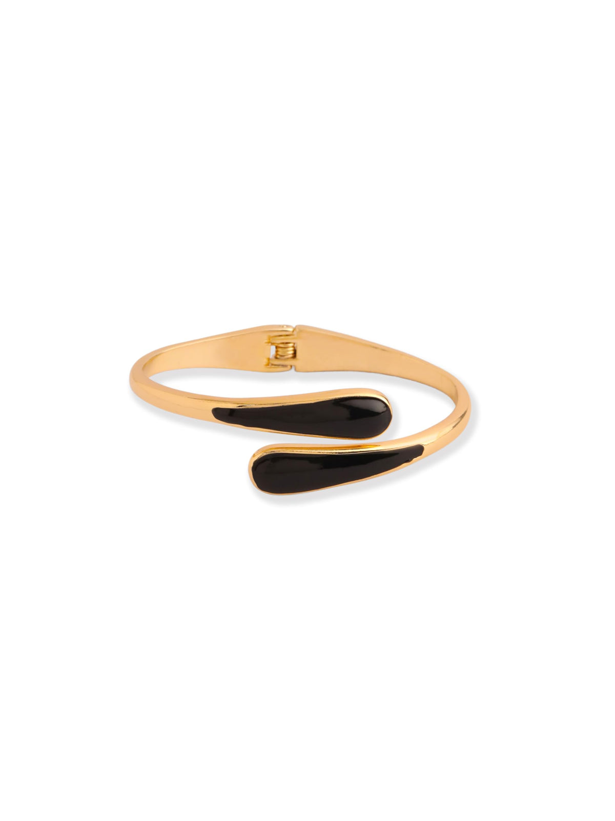 Black Enamel Cuff Bracelet