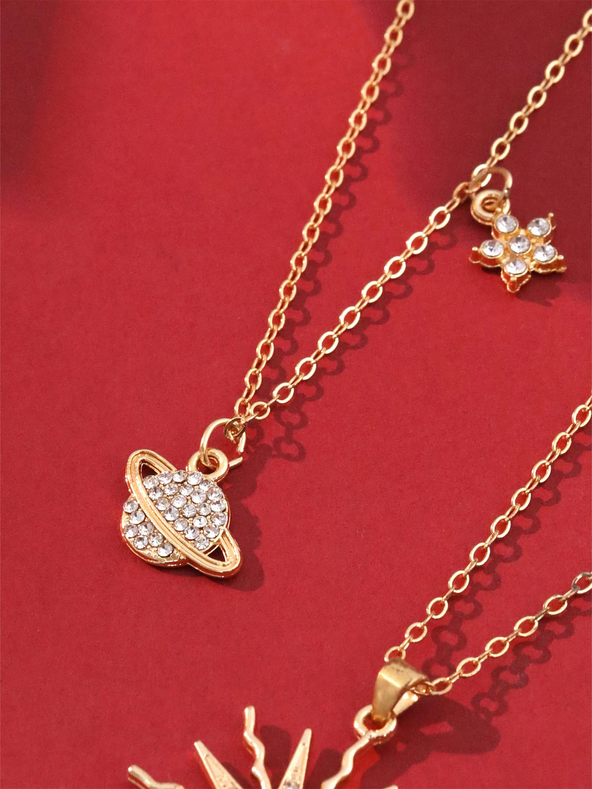 Celestial Pendant Chain Necklace