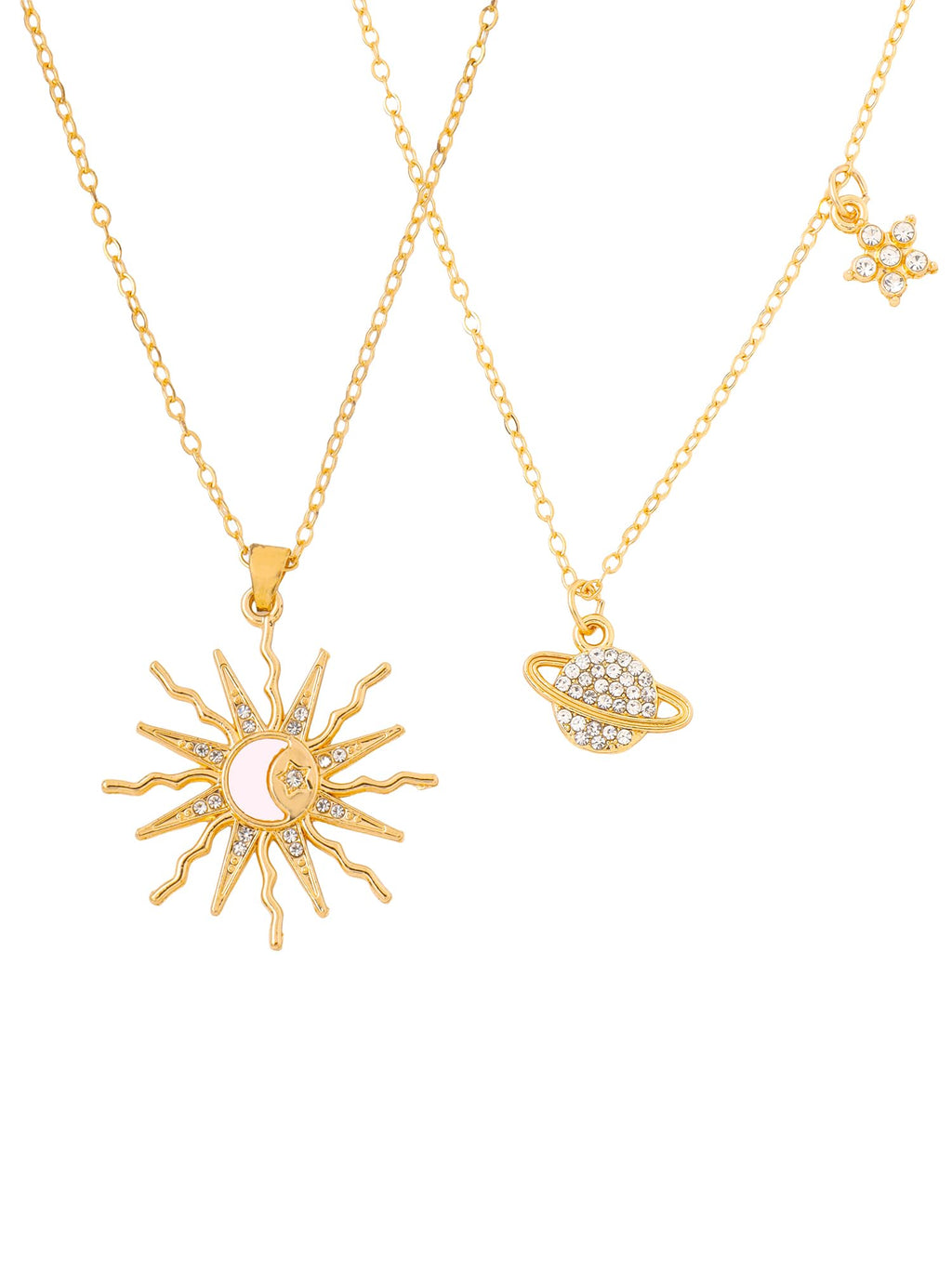 Celestial Pendant Chain Necklace