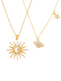 Celestial Pendant Chain Necklace