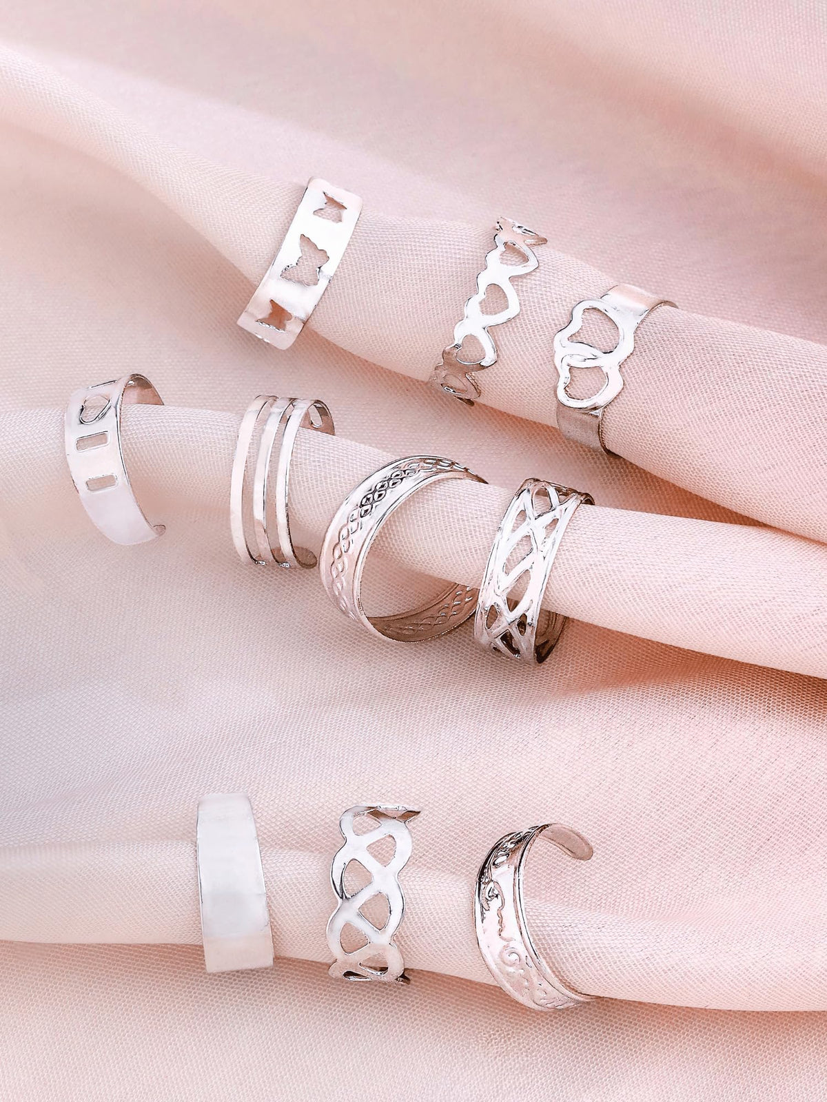 Adjustable Toe Ring Set
