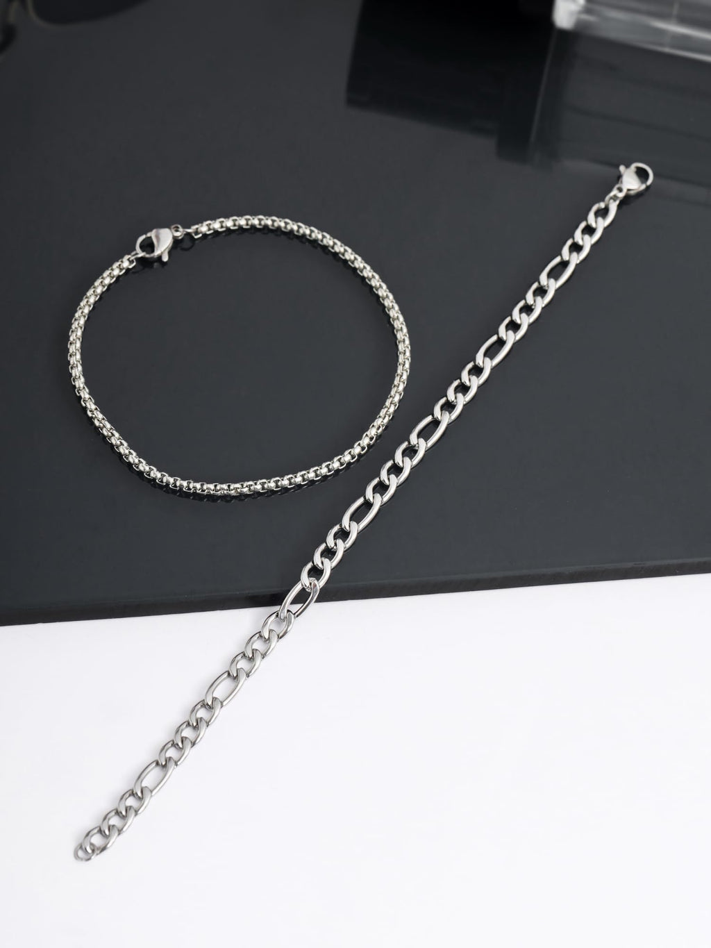 Figaro Box Bracelet Stack