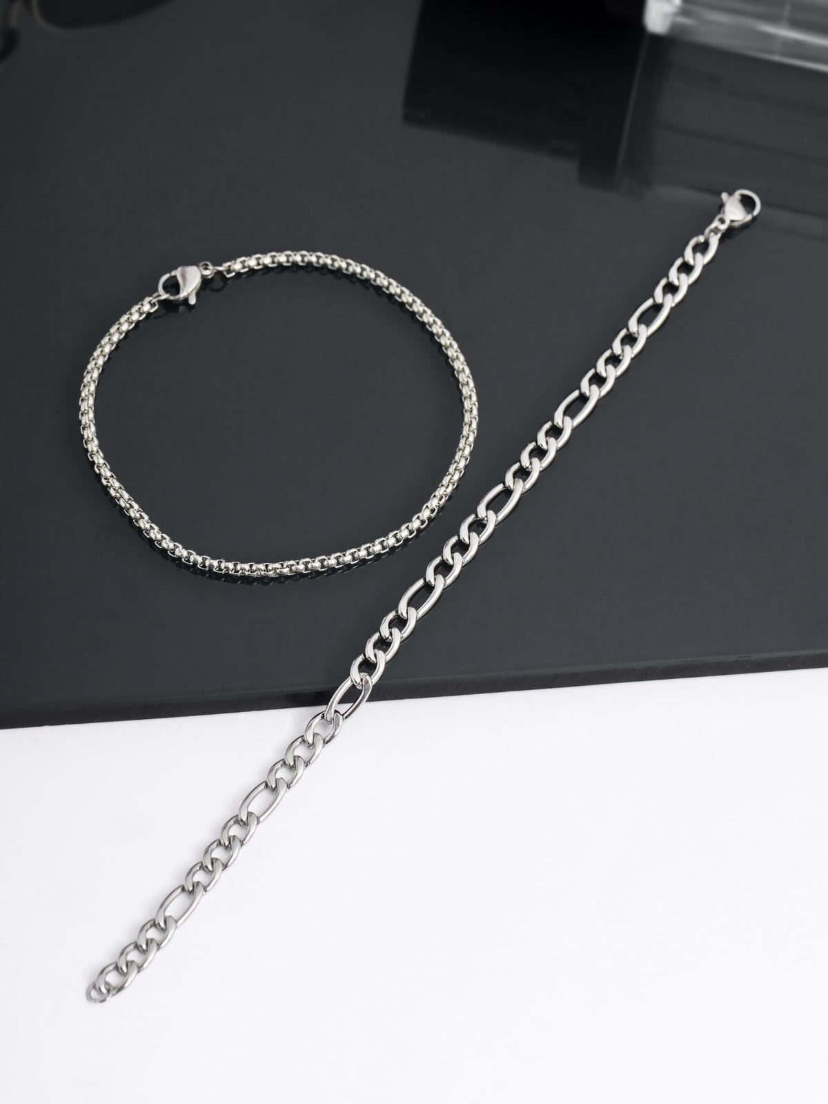 Figaro Box Bracelet Stack